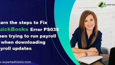 Fix QuickBooks Payroll Update Error PS038