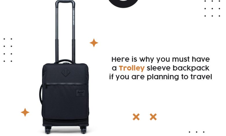 trolley sleeve backpack
