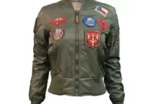 Womens Ma-1 Top Gun Bomber Jacket