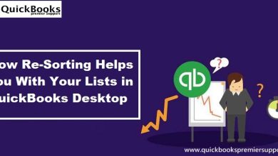 Re-sort Lists in QuickBooks Desktop