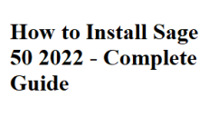 Install Sage 50 2022