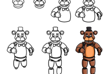 How to Draw Freddy Fazbear