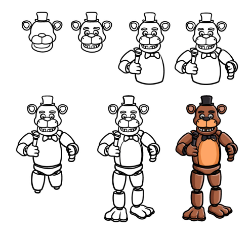 How to Draw Freddy Fazbear