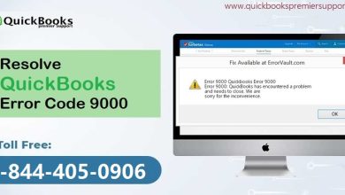 Solution of QuickBooks Error Code 9000