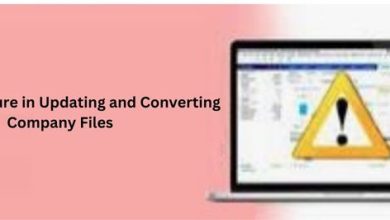 Failure in Updating and Converting Company Files