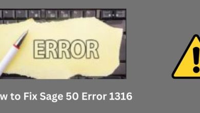 Sage 50 Error 1316
