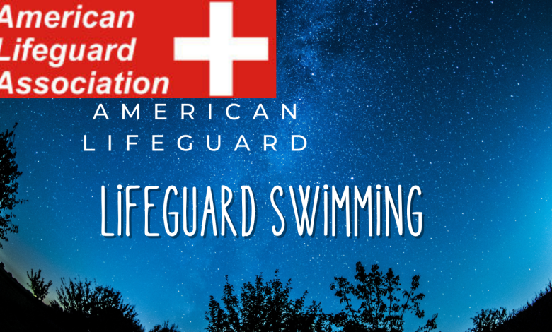Lifeguard swimming