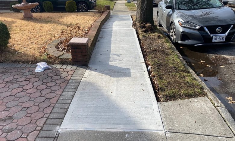 DOT sidewalk repair in NYC
