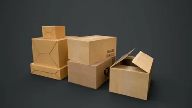 cardboard boxes