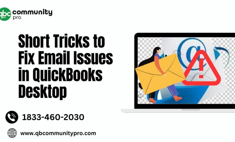 Fix email issues in QuickBooks in Short tricks